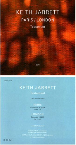 Keith Jarrett - Testament: Paris/London